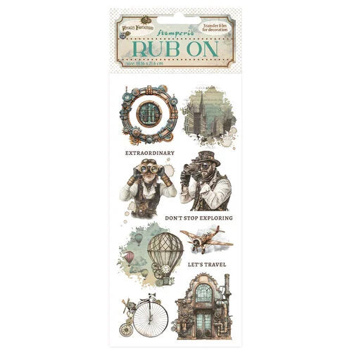 Stamperia - Voyage Fantastique - Rub-On Transfers - Mechanical Wonders