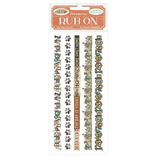 Stamperia - Furry Friends - Rub On Transfers - Stripes