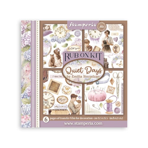 Stamperia - Quiet Days - Rub-On Transfers - 6 Subjects