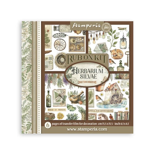 Stamperia - Stamperia - Herbarium Silvae - Rub-On Transfers - Assorted Pack