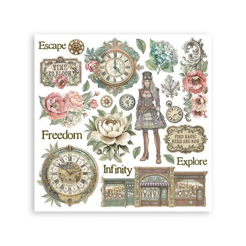 Stamperia - Gardens Of Time - Rub-On Transfers - Assorted Pack