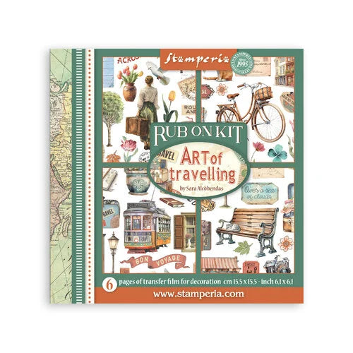 Stamperia - Art Of Travelling - Rub-On Transfers - Assorted Pack