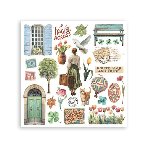 Stamperia - Art Of Travelling - Rub-On Transfers - Assorted Pack