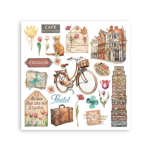 Stamperia - Art Of Travelling - Rub-On Transfers - Assorted Pack
