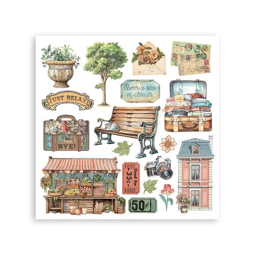Stamperia - Art Of Travelling - Rub-On Transfers - Assorted Pack