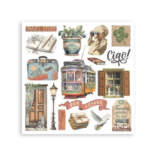 Stamperia - Art Of Travelling - Rub-On Transfers - Assorted Pack