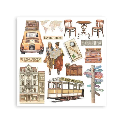 Stamperia - Art Of Travelling - Rub-On Transfers - Assorted Pack