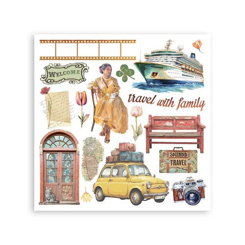 Stamperia - Art Of Travelling - Rub-On Transfers - Assorted Pack