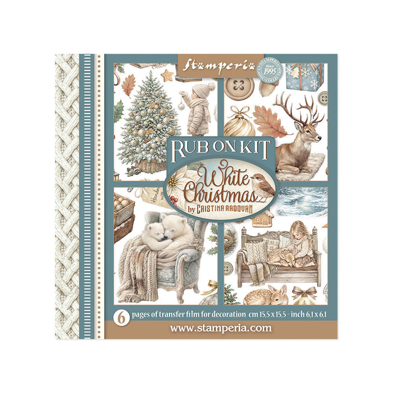Stamperia - White Christmas - Rub-On Transfers - Assorted Pack