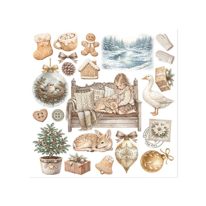 Stamperia - White Christmas - Rub-On Transfers - Assorted Pack