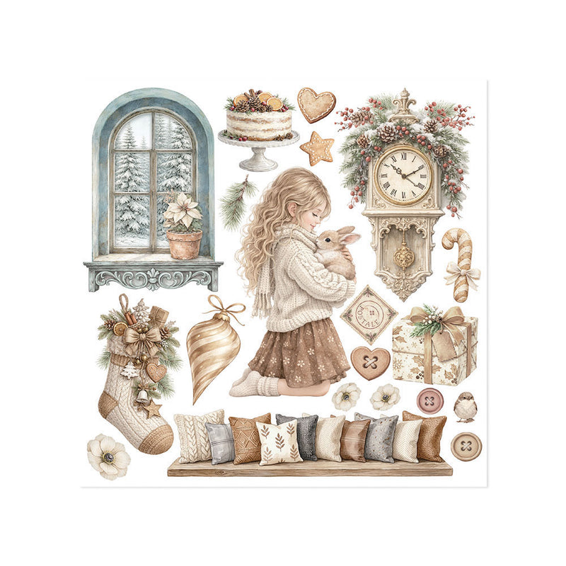 Stamperia - White Christmas - Rub-On Transfers - Assorted Pack