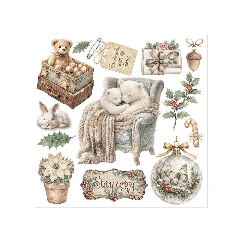 Stamperia - White Christmas - Rub-On Transfers - Assorted Pack