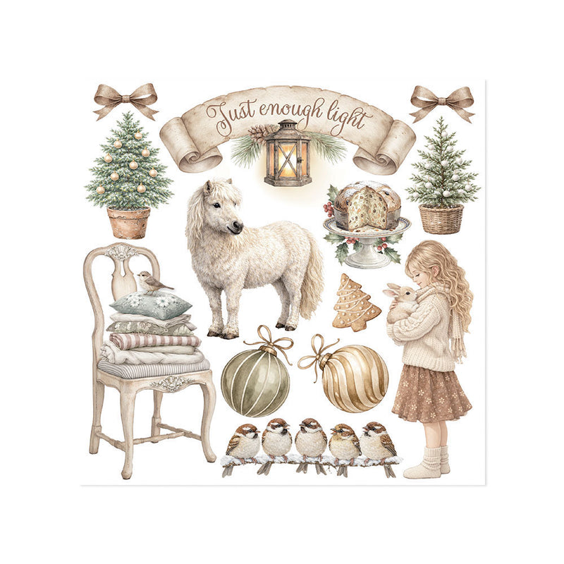 Stamperia - White Christmas - Rub-On Transfers - Assorted Pack