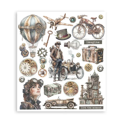 Stamperia - Voyages Fantastiques - Rub-On Transfers - Assortment