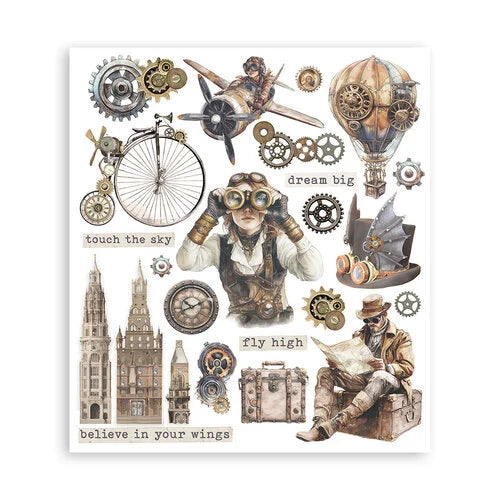 Stamperia - Voyages Fantastiques - Rub-On Transfers - Assortment