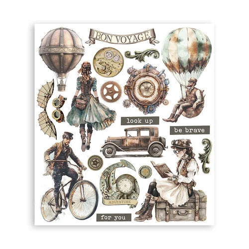 Stamperia - Voyages Fantastiques - Rub-On Transfers - Assortment