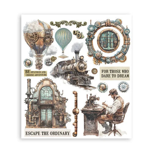 Stamperia - Voyages Fantastiques - Rub-On Transfers - Assortment