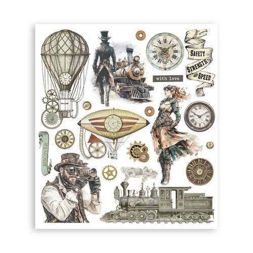 Stamperia - Voyages Fantastiques - Rub-On Transfers - Assortment