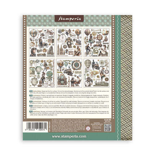 Stamperia - Voyages Fantastiques - Rub-On Transfers - Assortment