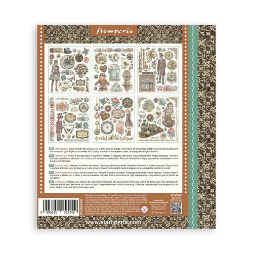 Stamperia - Gardens Of Time - Rub-On Transfers - Assortment