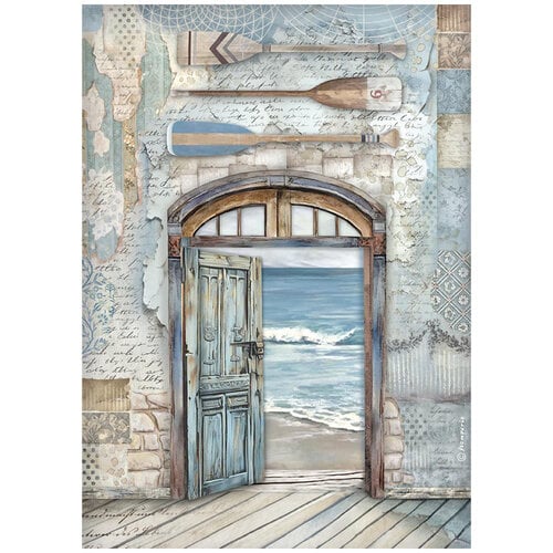 Stamperia - Silent Sea Collection - A4 Rice Paper - Door
