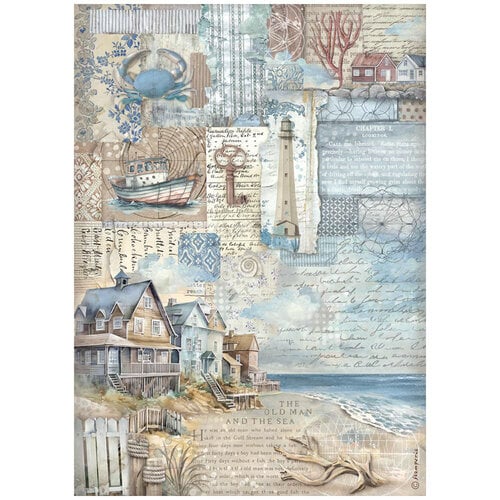 Stamperia - Silent Sea Collection - A4 Rice Paper - Landscape