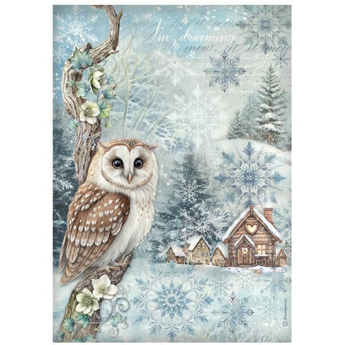 Stamperia - The Owl's House - A4 Rice Paper - Owl
