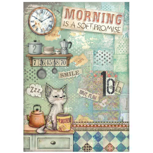 Stamperia - Furry Friends - A4 Rice Paper - Morning is a Soft Promise