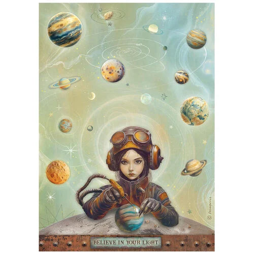 Stamperia - A New Beginning - A4 Rice Paper - Believe In Your Light