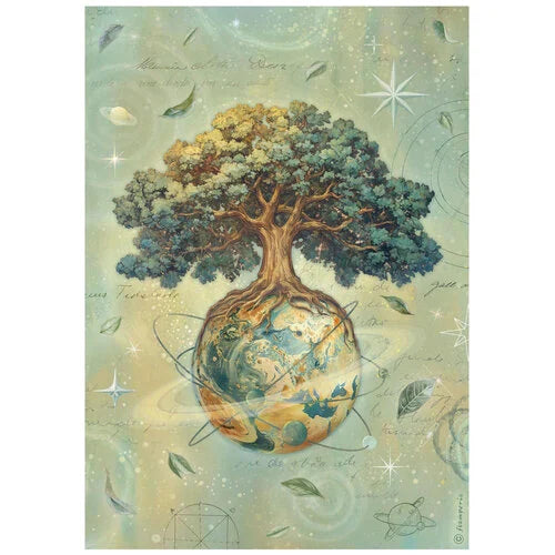 Stamperia - A New Beginning - A4 Rice Paper - The World Tree