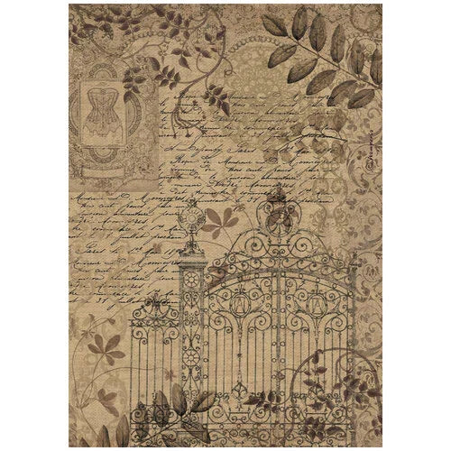 Stamperia - Old Lace - A4 Rice Paper - Gate