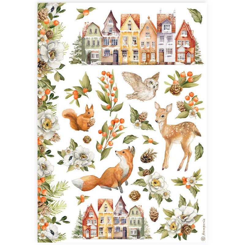 Stamperia - Classic Christmas - A4 Rice Paper - 6 Pack