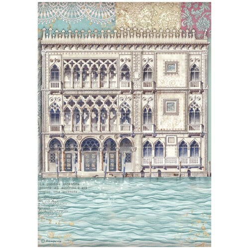 Stamperia - Venice City of Art Collection - A4 Rice Paper - 6 Pack