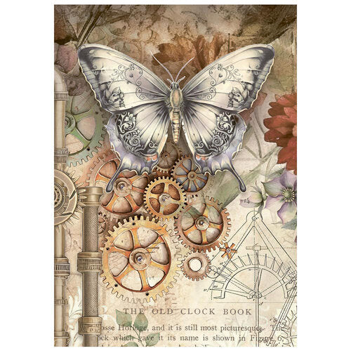 Stamperia - Gardens Of Time - A6 Mini Rice Paper - 8 Sheets