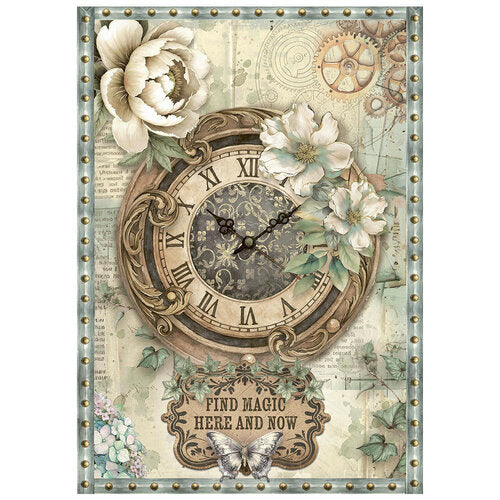 Stamperia - Gardens Of Time - A6 Mini Rice Paper - 8 Sheets