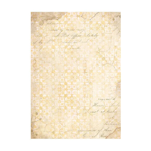 Stamperia - Golden Harmony Collection - A6 Rice Paper - Backgrounds