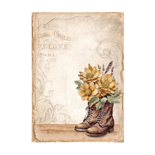 Stamperia - Golden Harmony Collection - A6 Rice Paper - Backgrounds