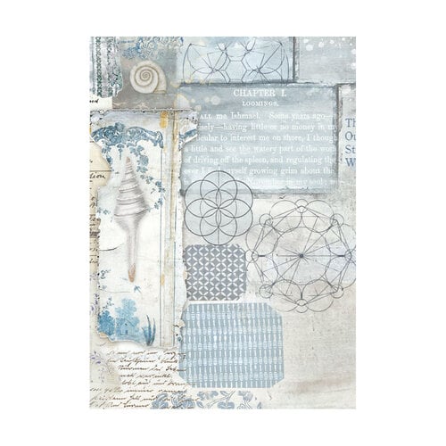Stamperia - Silent Sea Collection - A6 Rice Paper - Backgrounds