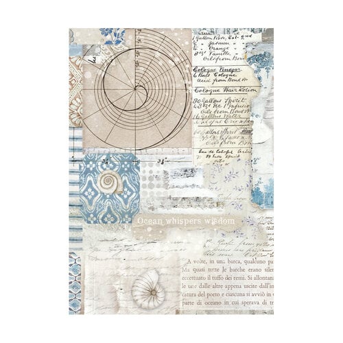 Stamperia - Silent Sea Collection - A6 Rice Paper - Backgrounds