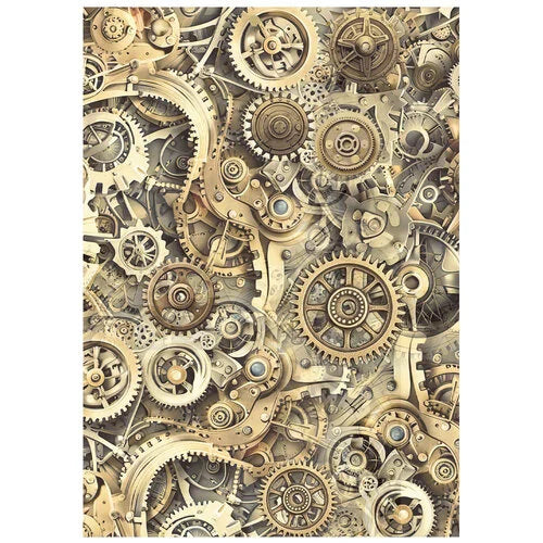 Stamperia - Gardens Of Time - A6 Rice Paper - Backgrounds - 8 Pack