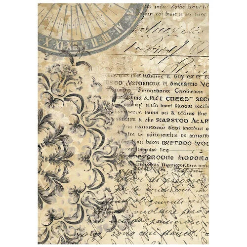 Stamperia - Gardens Of Time - A6 Rice Paper - Backgrounds - 8 Pack