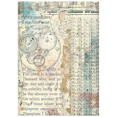 Stamperia - Gardens Of Time - A6 Rice Paper - Backgrounds - 8 Pack