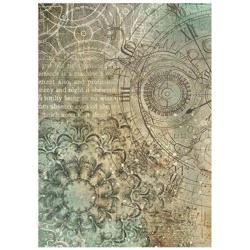 Stamperia - Gardens Of Time - A6 Rice Paper - Backgrounds - 8 Pack