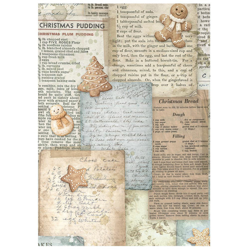Stamperia - White Christmas - A6 Rice Paper - 8 Pack