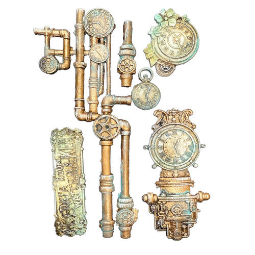 Stamperia - Gardens Of Time - Moulds - Clocks and Tubes