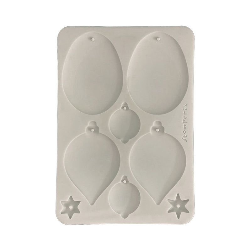 Stamperia - White Christmas - Moulds - Christmas Balls