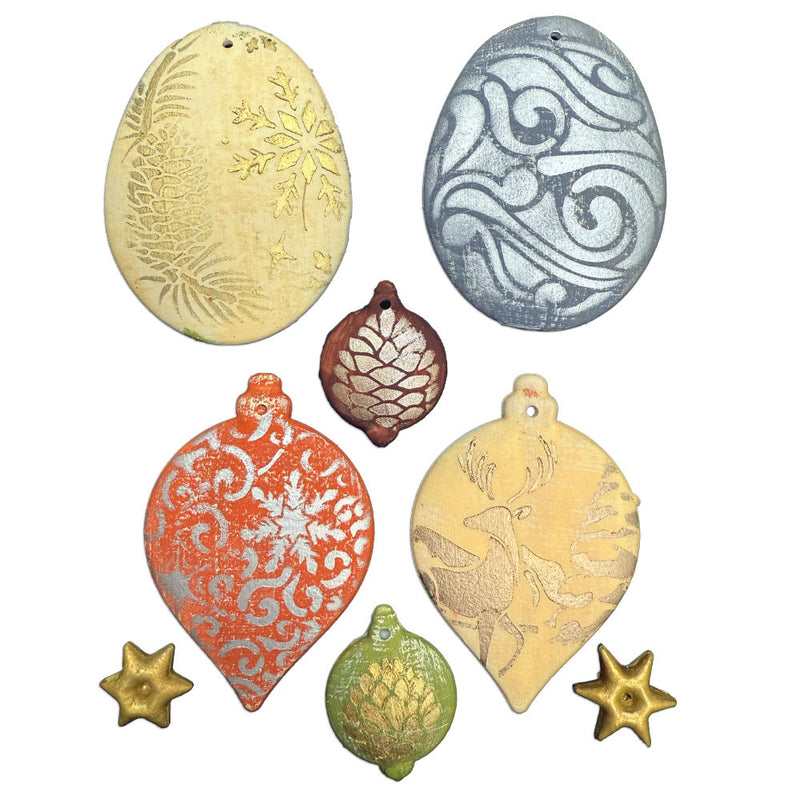 Stamperia - White Christmas - Moulds - Christmas Balls
