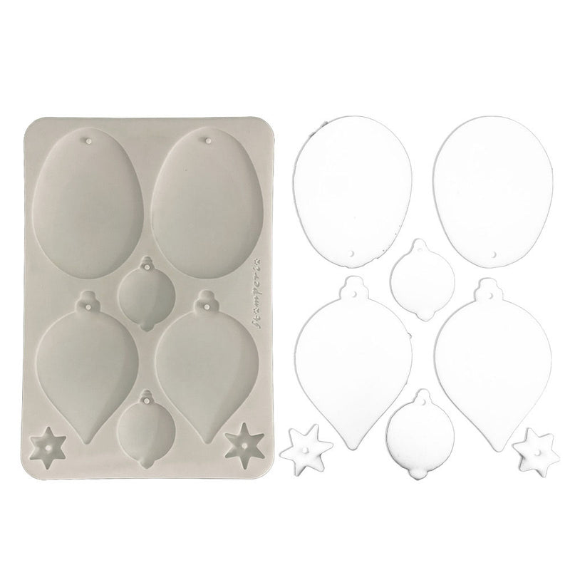Stamperia - White Christmas - Moulds - Christmas Balls