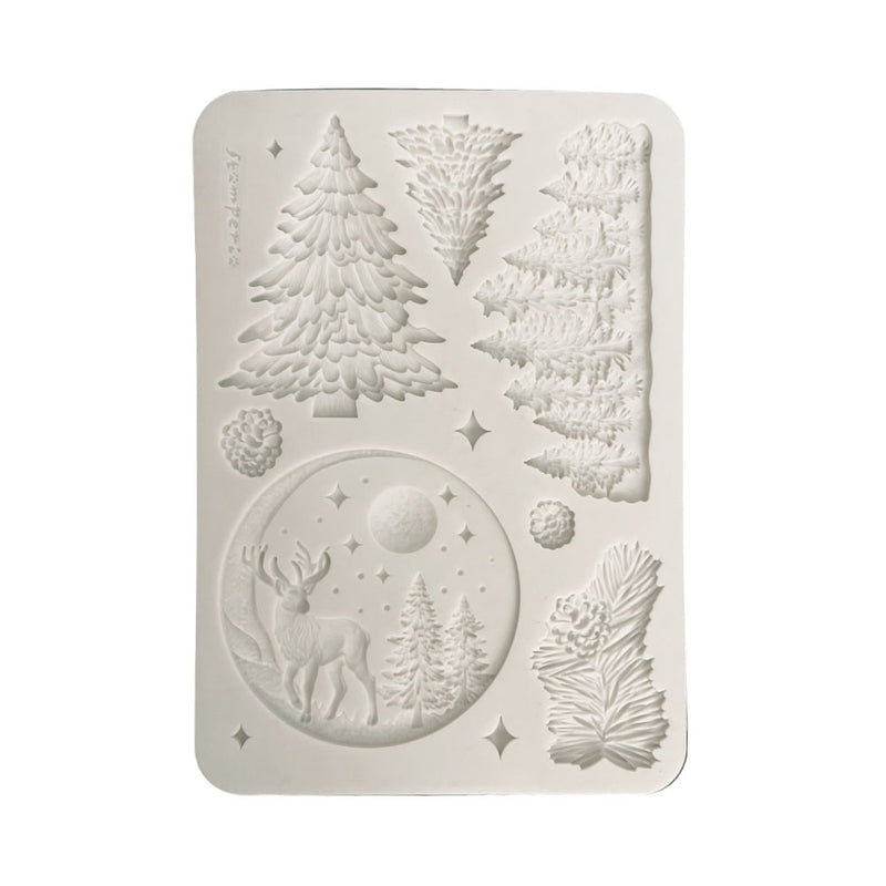 Stamperia - Silent Night - Moulds - Christmas Winter Landscape