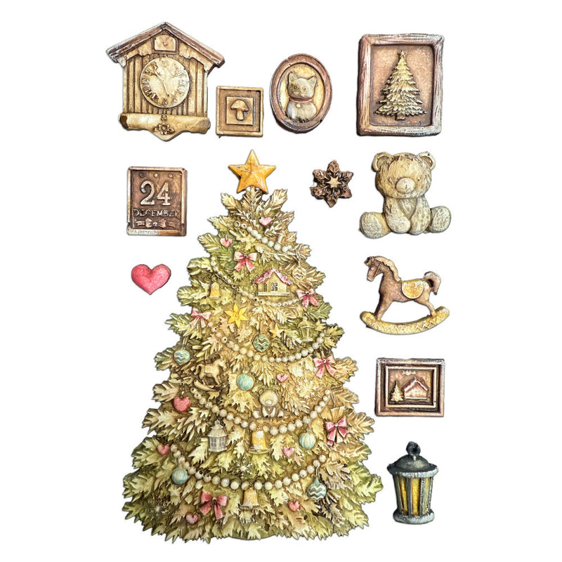 Stamperia - White Christmas - Moulds - Christmas Tree